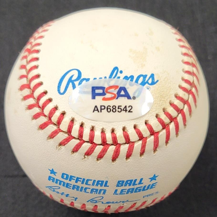 Ken Griffey Jr. signed American League AL Baseball autograph ~ PSA Sticker