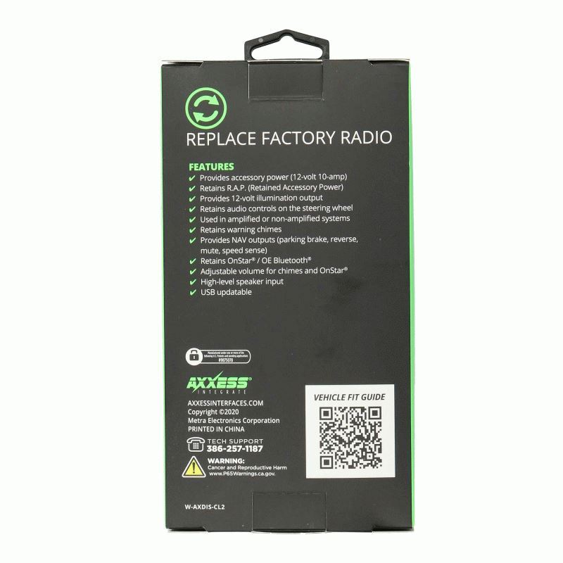 Axxess AXDIS-CL2 For Select GM Data Interface with SWC 2000-2013