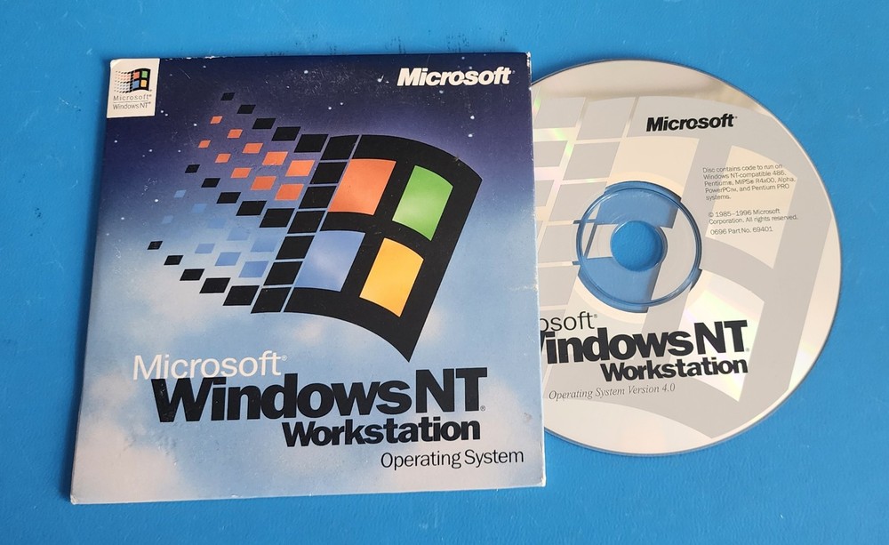 Microsoft Windows NT 4.0 Workstation Operating System *94692* with Product Key