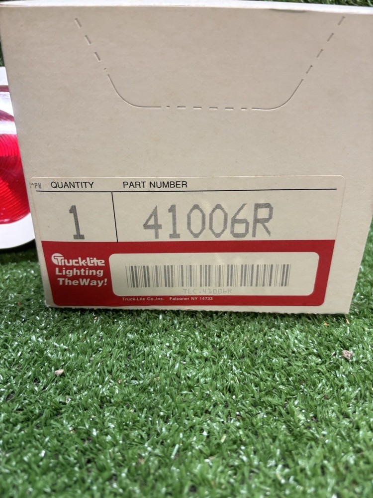 Passenger Side 41 Combination Tail Light Series 3"x4" Red Rectangular Flange