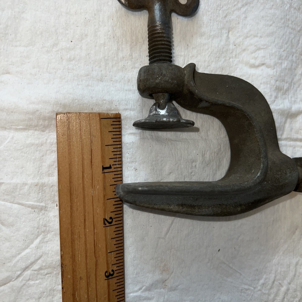 Vintage Table Bench Mount Clamp Bracket