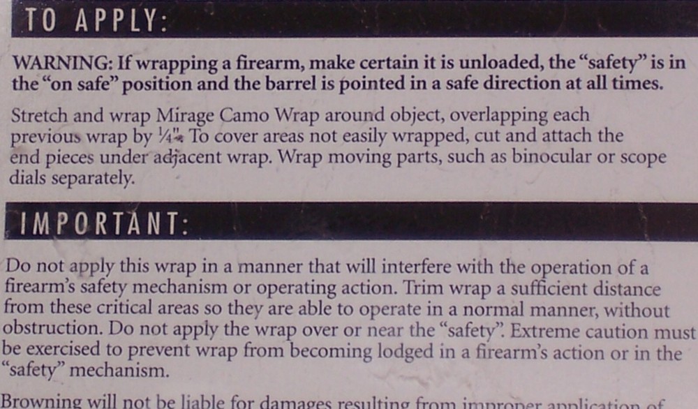 Browning Mirage™ Camo Wrap #118-62