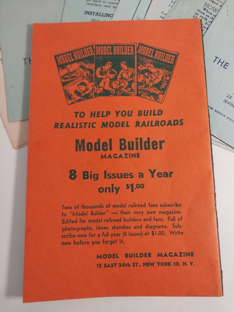 1946 Instructions For Assembling & Operating Lionel Trains & 7 Instruction Lot