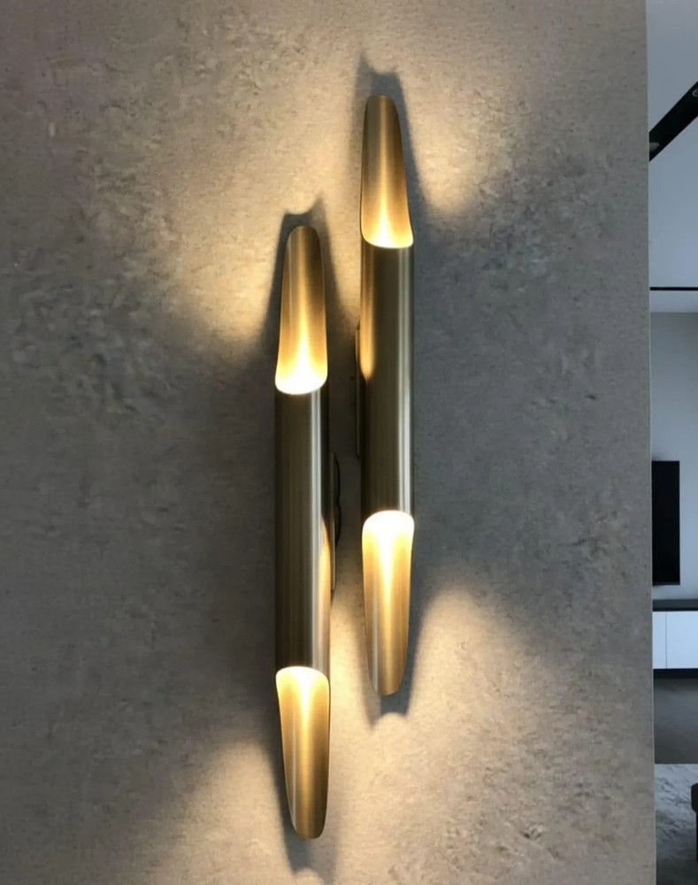 Minimalist Brass Wall Sconce – Handmade Brass Wall Lamp