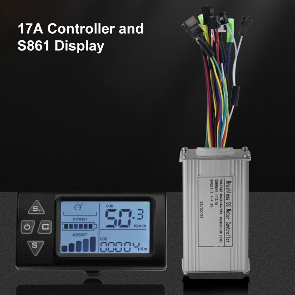17A Electric Scooter Brushless Controller 2-pins Display 3-mode Controller