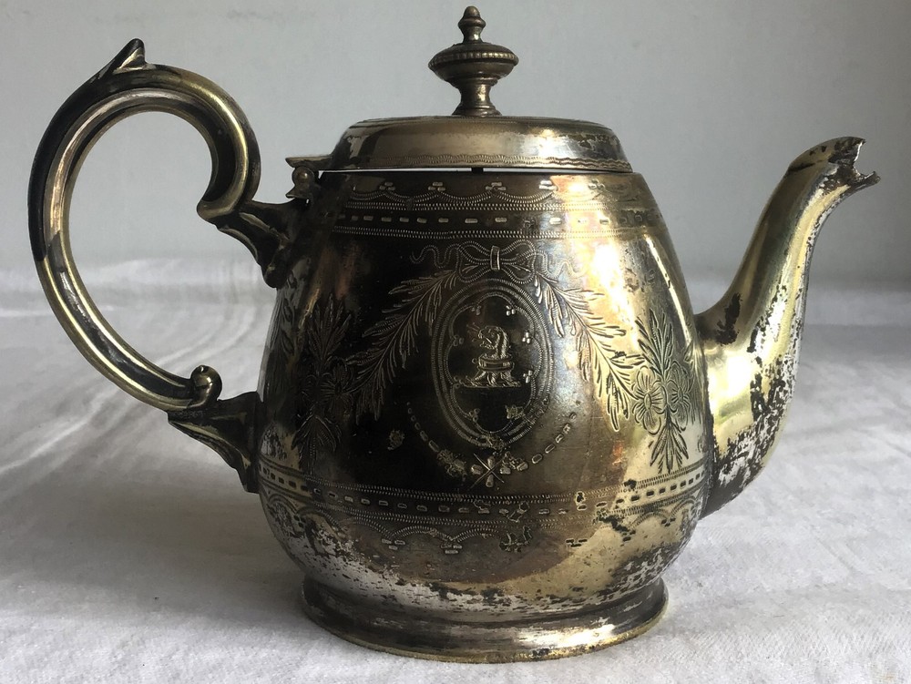Antique Silber & Fleming London (1854-1898) Silver Plated Teapot. 1893?