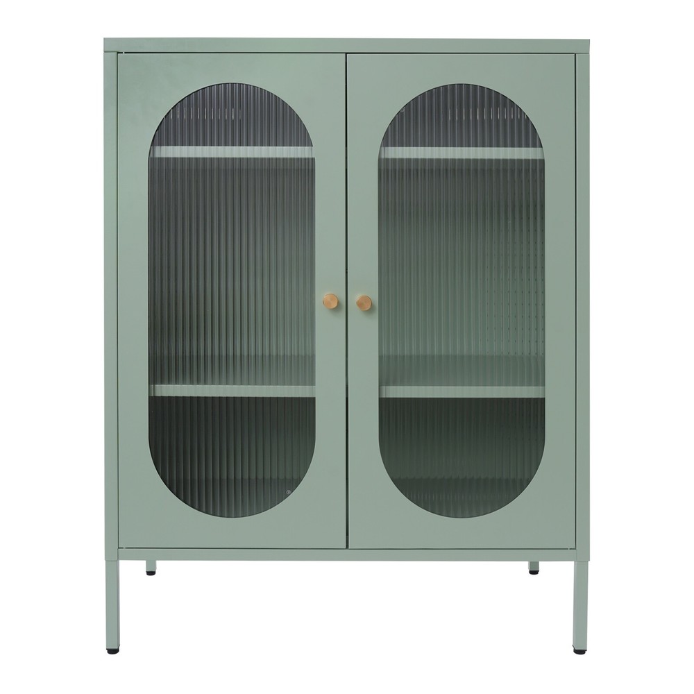 Accent Storage Cabinet with Glass Doors Decorative Cabinet Buffet & Sideboard
