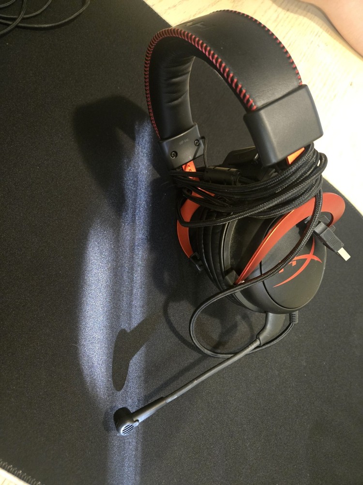 HyperX Wired Gaming Keyboard, Mouse, Headset & Mouse Pad Bundle Black Red