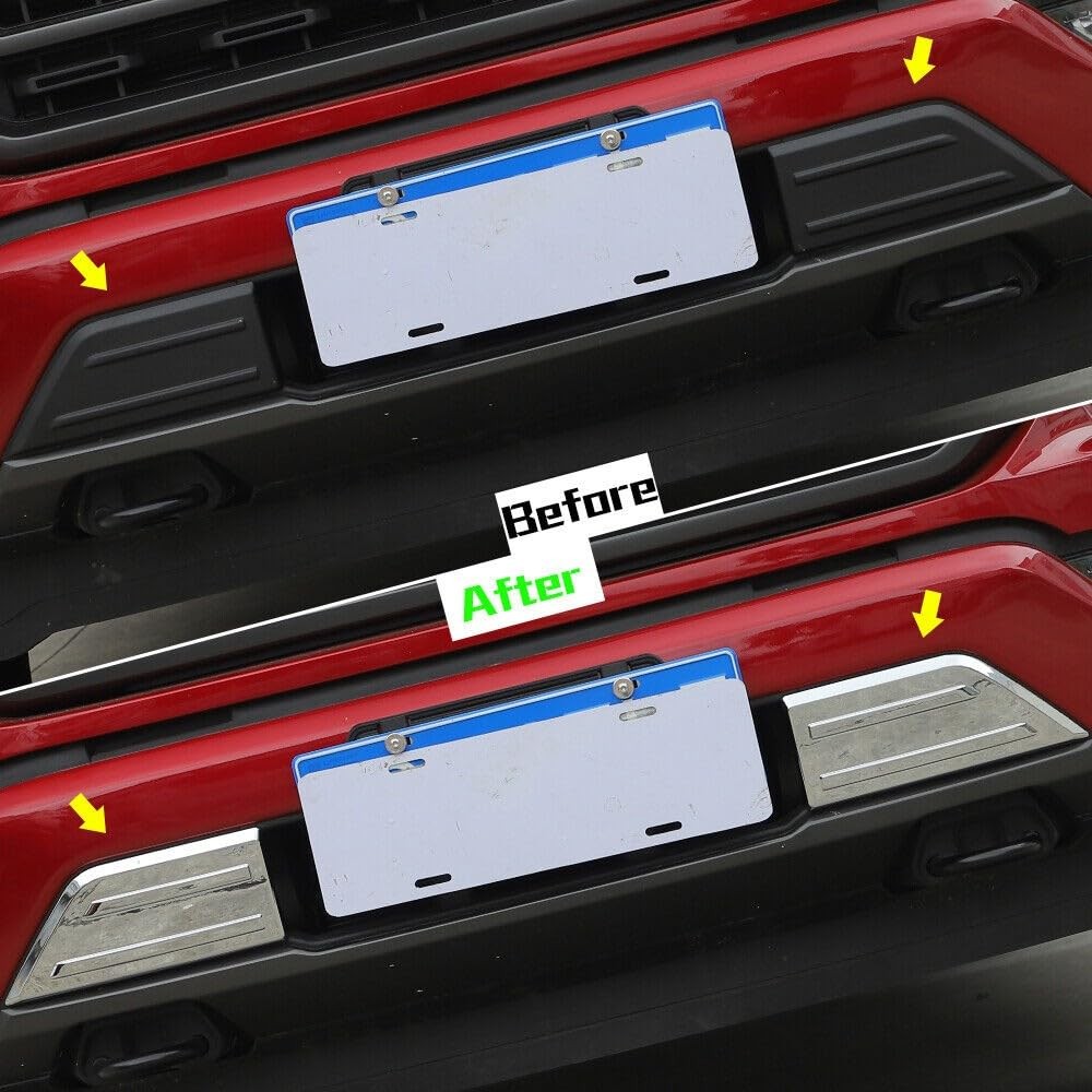 Front Bumper Corner Protector Cover Trim Accessories + Chrome