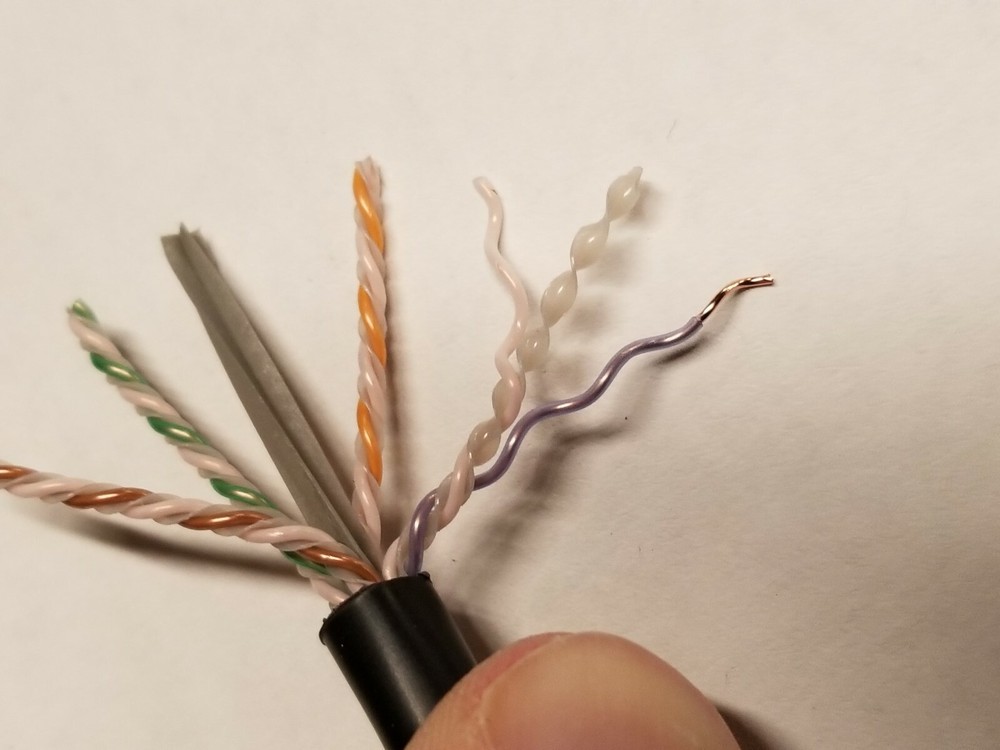 Commscope CS44P Cat6A U/UTP Network Ethernet 10G 10Gig Cable Plenum Black /50ft