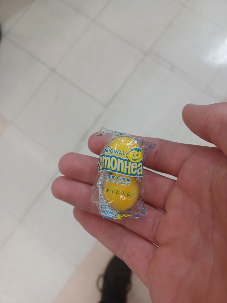 rare 2 in one lemonhead new small tear