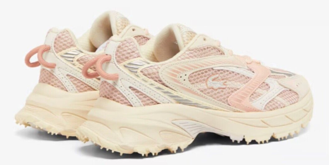 Lacoste L003 NEO SHOT Women's Sneakers Off White / Light Pink. Sizes 5 to 10 USA