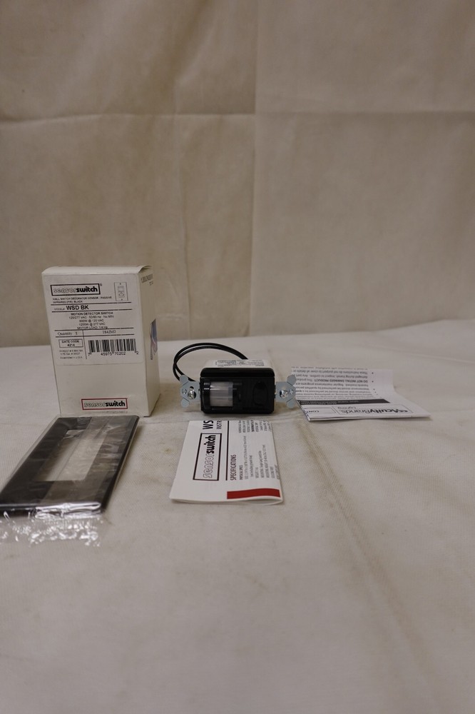 Acuity Sensor Switch - PIR Motion Detector Wall Decorator Switch WSD BK (Black)
