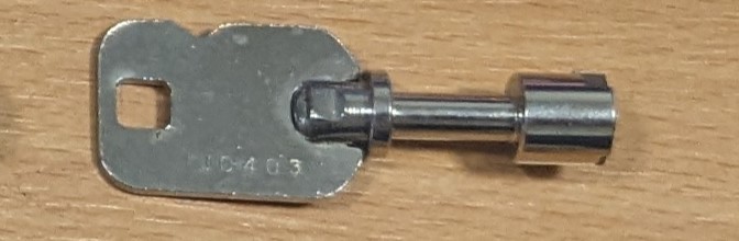 GREENWALD MONEY BOX REPLACEMENT KEY (SAME AS GW 8-166-1) CODED J0403