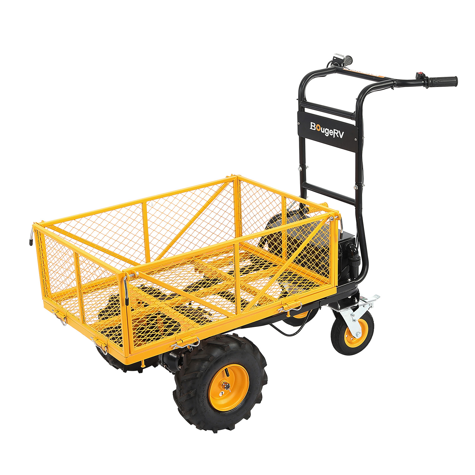 660-1000LBS Electric Utility Garden Cart Heavy-Duty Power Wagon Wheelbarrow 48V