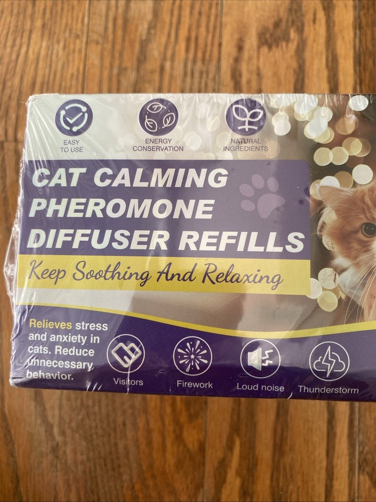 Cat Pheromone Calming Diffuser Refills- 48 ml X 8 - Natural Ingredients