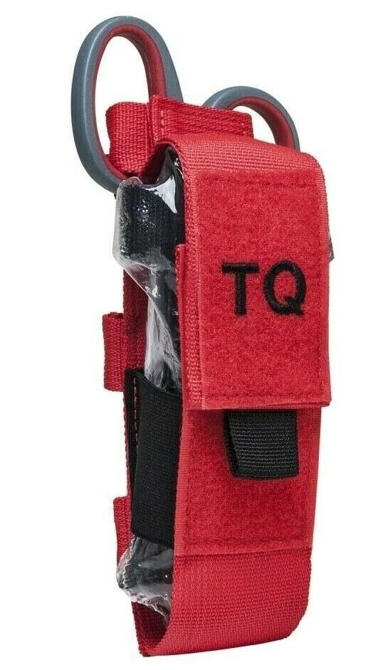 VISM Red Tourniquet Pouch – Quick Access EMT TQ Holder | MOLLE First Aid / IFAK
