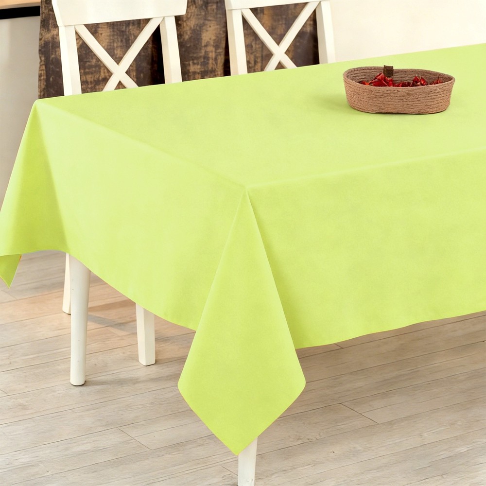 160x250cm Rectangle Tablecloth, Thickened Polyester Table Cloth Grass Green