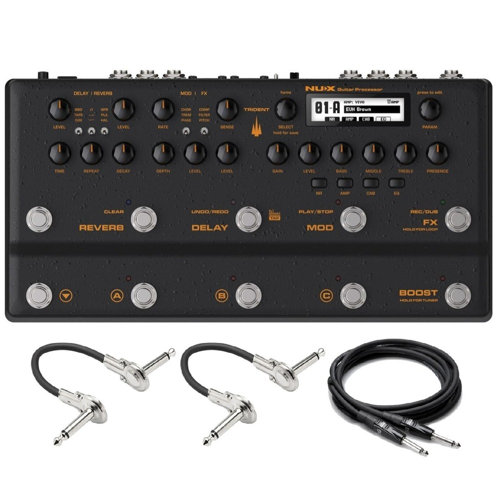 New NUX NME-5 Trident Multi Effects Guitar Processor Pedal