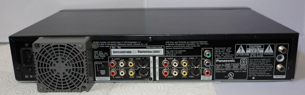 Panasonic DMR-T3030 DVD Recorder no Remote Fully tested Works