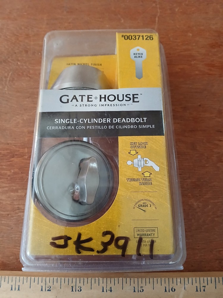 Gatehouse Single-Cylinder Deadbolt - NOS