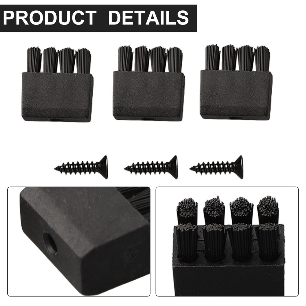 Increased Longevity Arrow Rest Brush Set 3pcs Replacement Brushes with Screws