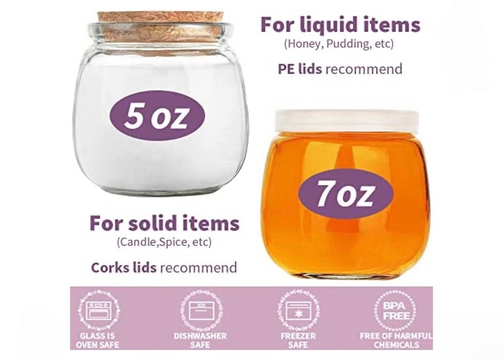 glass candle containers