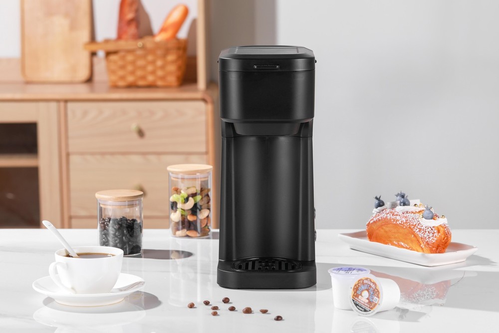 Black Matte Single Serve Coffee Maker