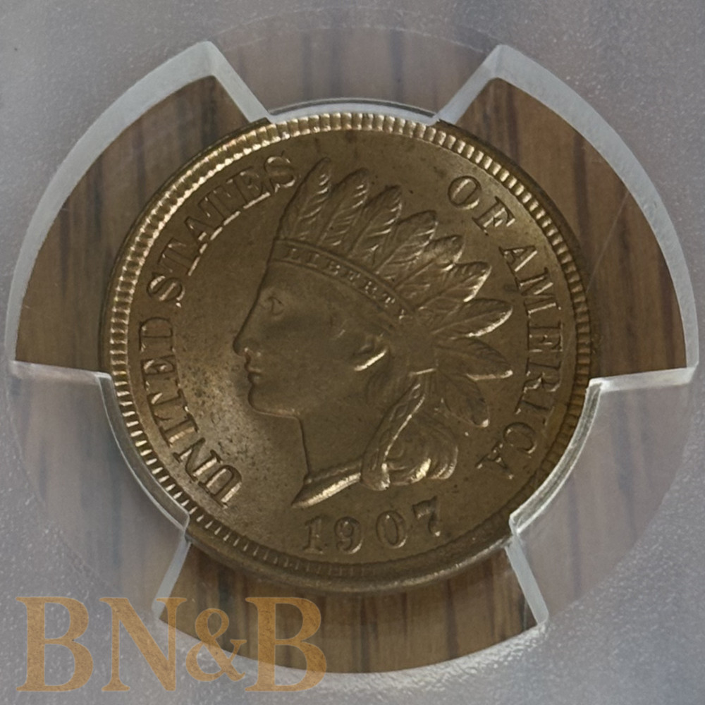 1907 Indian Head Penny PCGS MS65RD