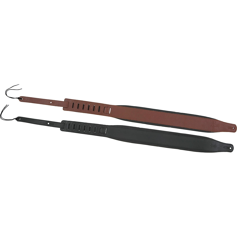 Levy's 3" Padded Leather Guitar Strap Black
