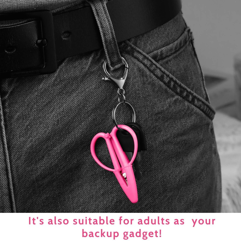 Mini Scissors, 3 Pcs Multicolor Tiny Travel Scissors Pink, Yellow, Green