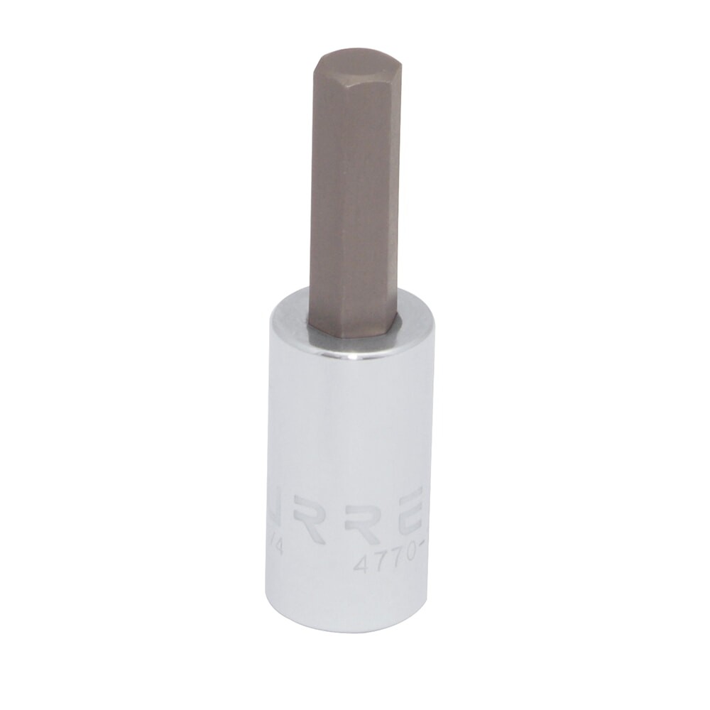 URREA 4770-7/32 Chrome 1/4" Drive Hex Bit Short Socket 7/32"