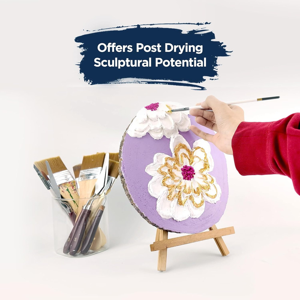 Thick Modeling Paste White 28.2 Oz / 800Gm - High Density, Acrylic Medium for Te