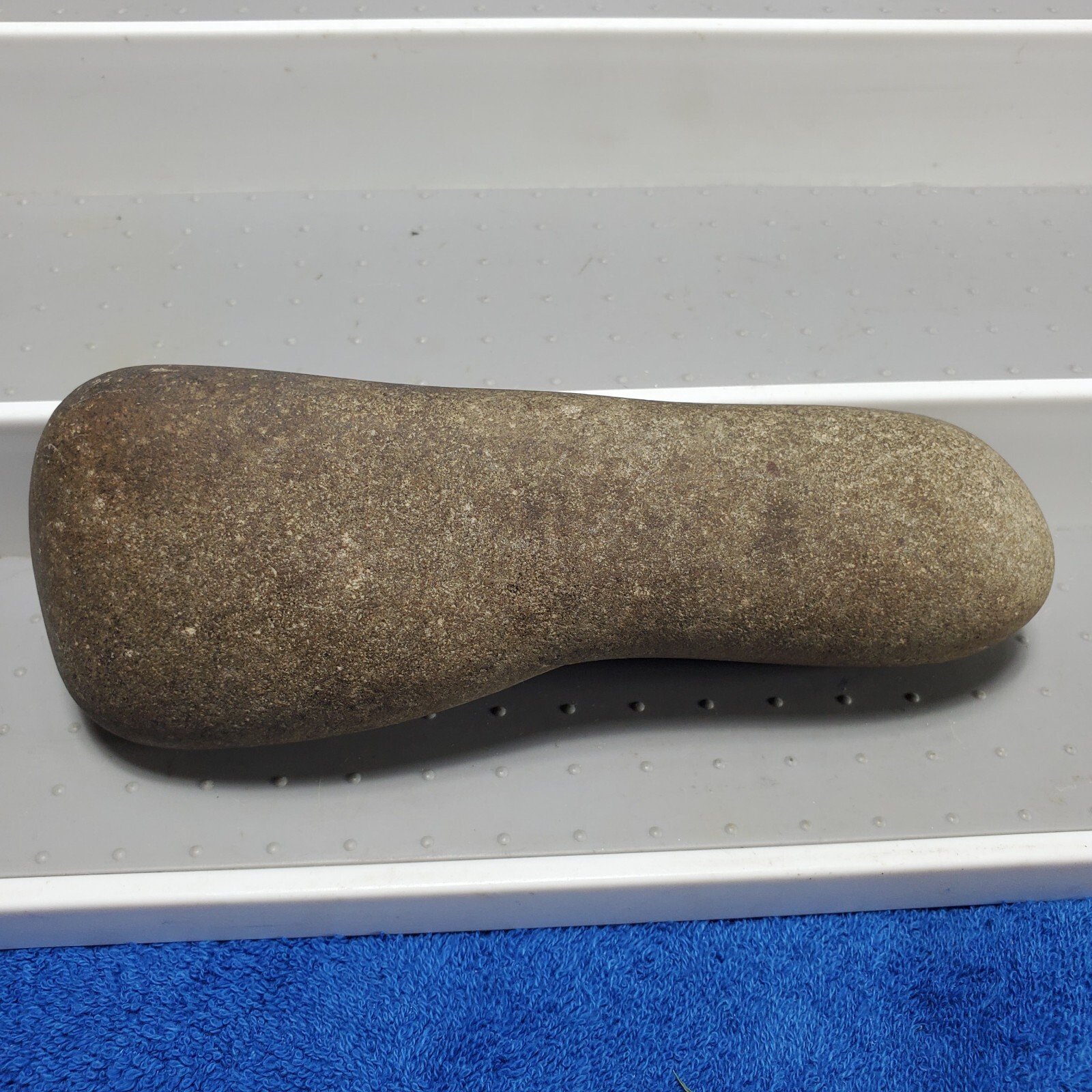 Celt Artifact 7" Indian Hardstone Club Polished Native Stone Tool Pennsylvania?