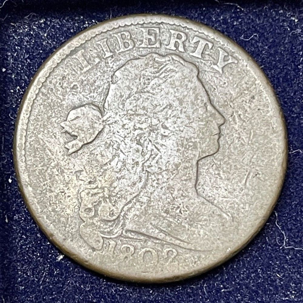 1802 Draped Bust Large 1c Better Grade #34680