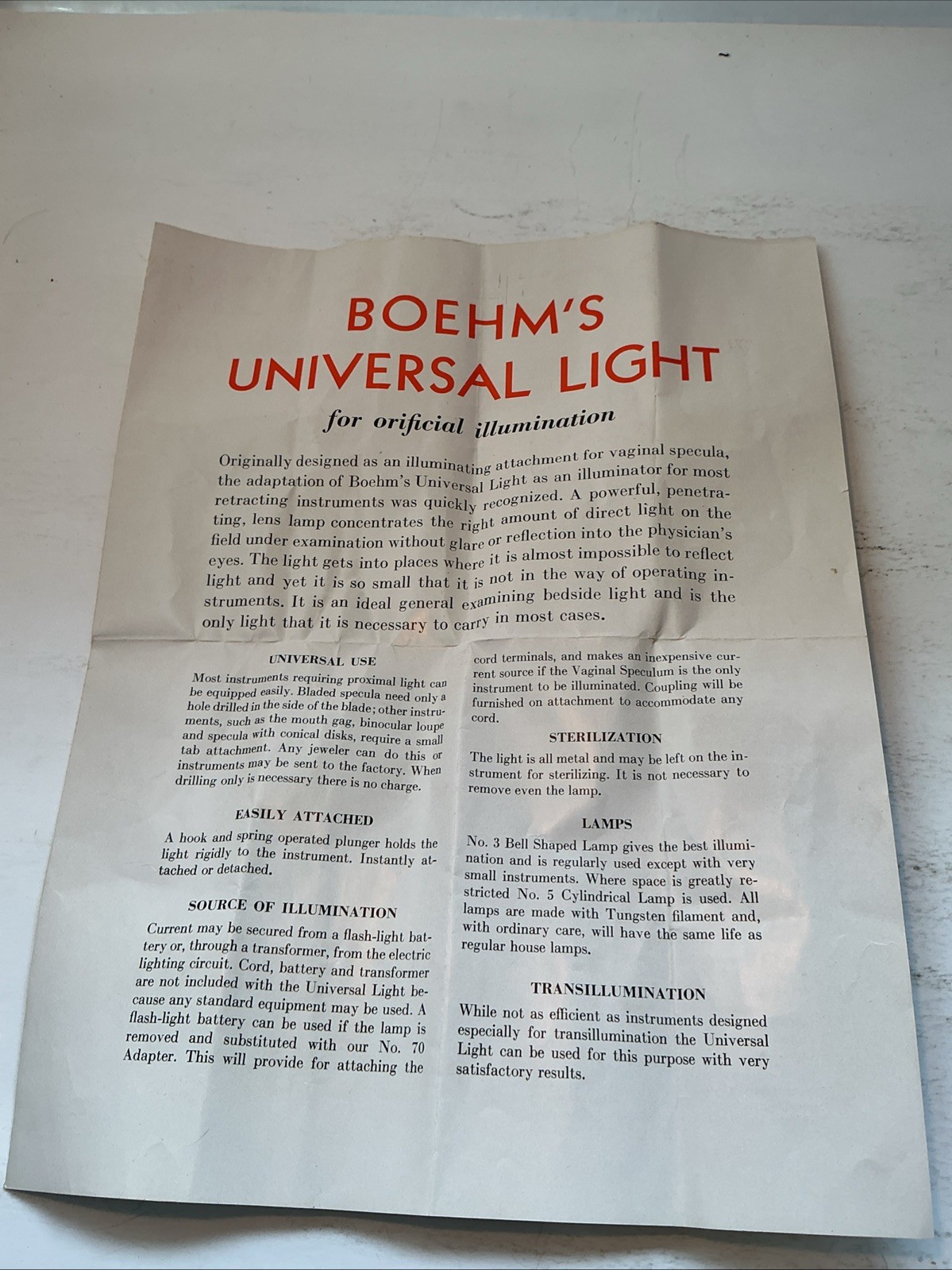 VTG SURGICAL MEDICAL tool , With Book, BOEHM, ROCHESTER, N.Y