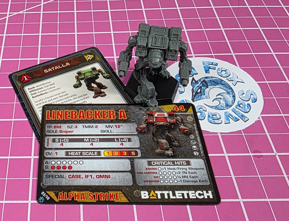 BattleTech Linebacker Omni-Mech - Clan Support Star + Cards!!!