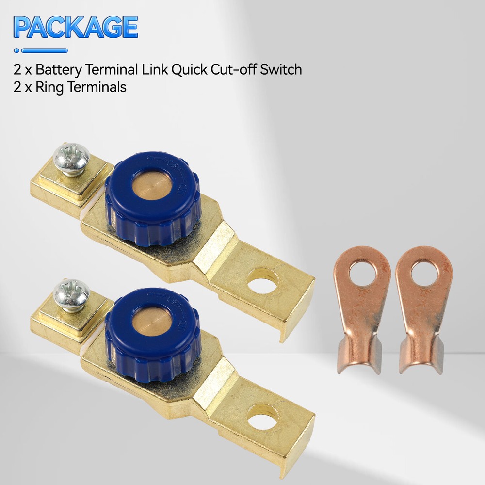 Motorcycle Battery Power Off Switch Link Terminal Quick Cut off-Disconnect Maste