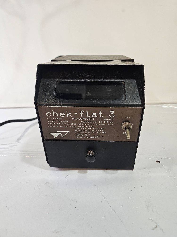 Chek-Flat 3, Flatness Checking Equipment