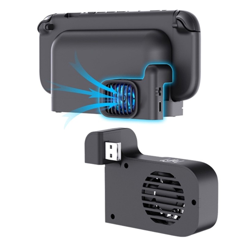 Gaming Accessory Cooling Fan For NS2 Dock 2 Adjustable Speeds Durability ABS