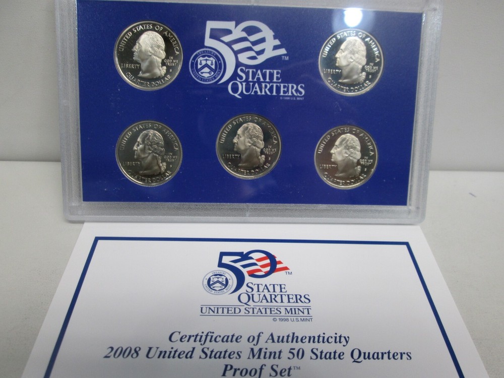 2008 US Mint Statehood Proof Quarter Set