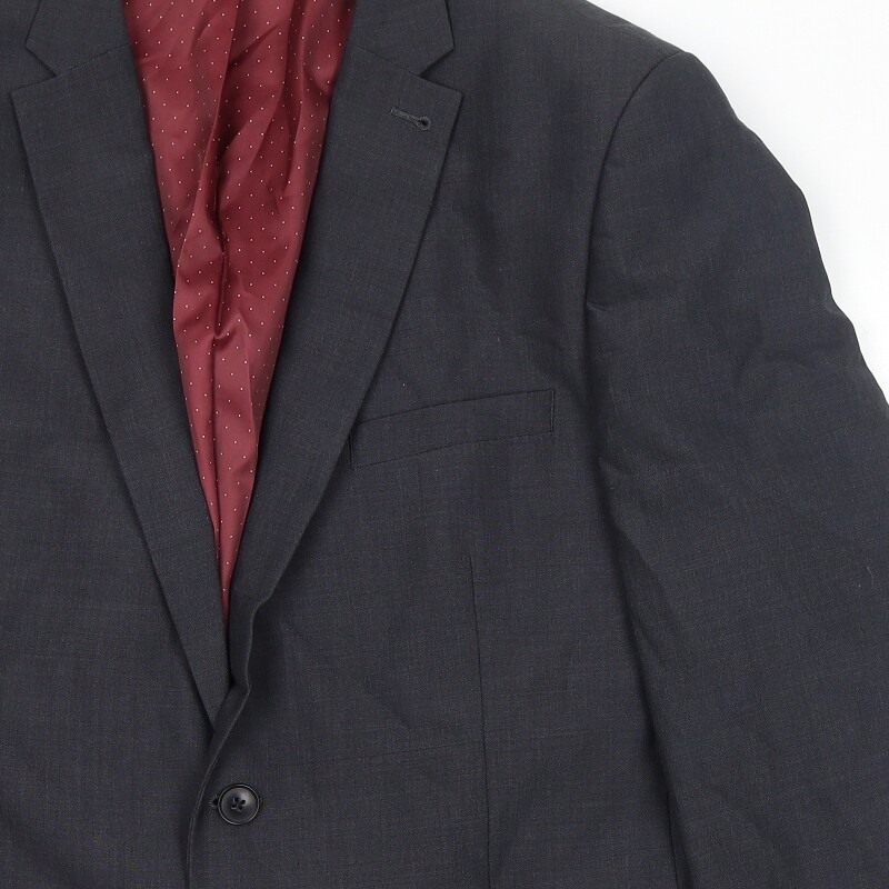 NEXT Mens Grey Wool Blend Suit Jacket Size 42 Reg