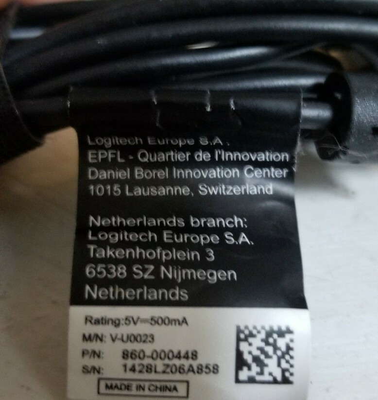 Logitech HD Foldable 720p Web Cam (V-U0023) - free shipping