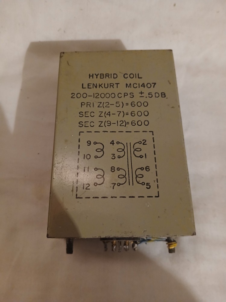 Lenkurt MC1407 Hybrid Coil Repeat Coil