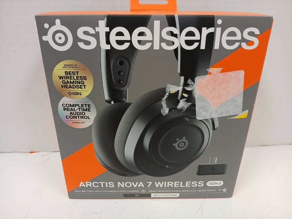 Steelseries Nova 7 Wireless Gen 2 Gaming Headset, Black