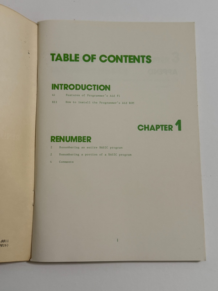 Apple Programmer's Aid #1 Utility Programs Manual - 1978