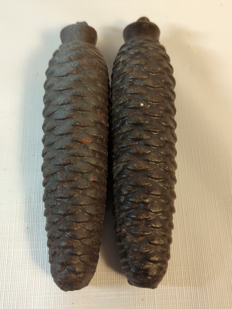 2 Cuckoo Clock Pine Cone Weights 2lb 10oz Each 7 x 2"