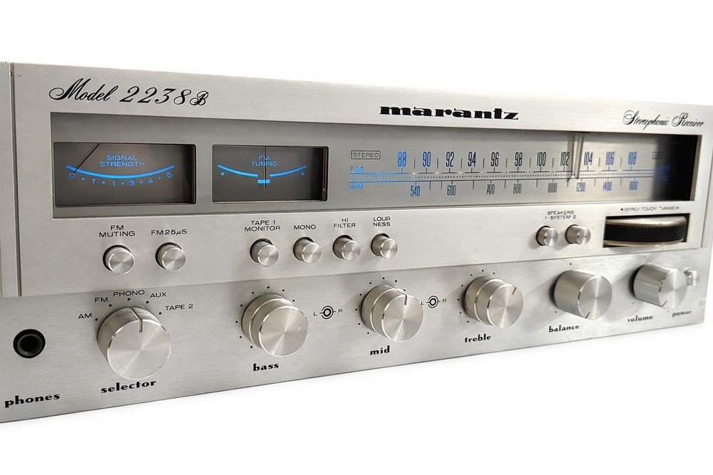 Marantz 2238B Stereophonic Receiver – Tested All Inputs Working.