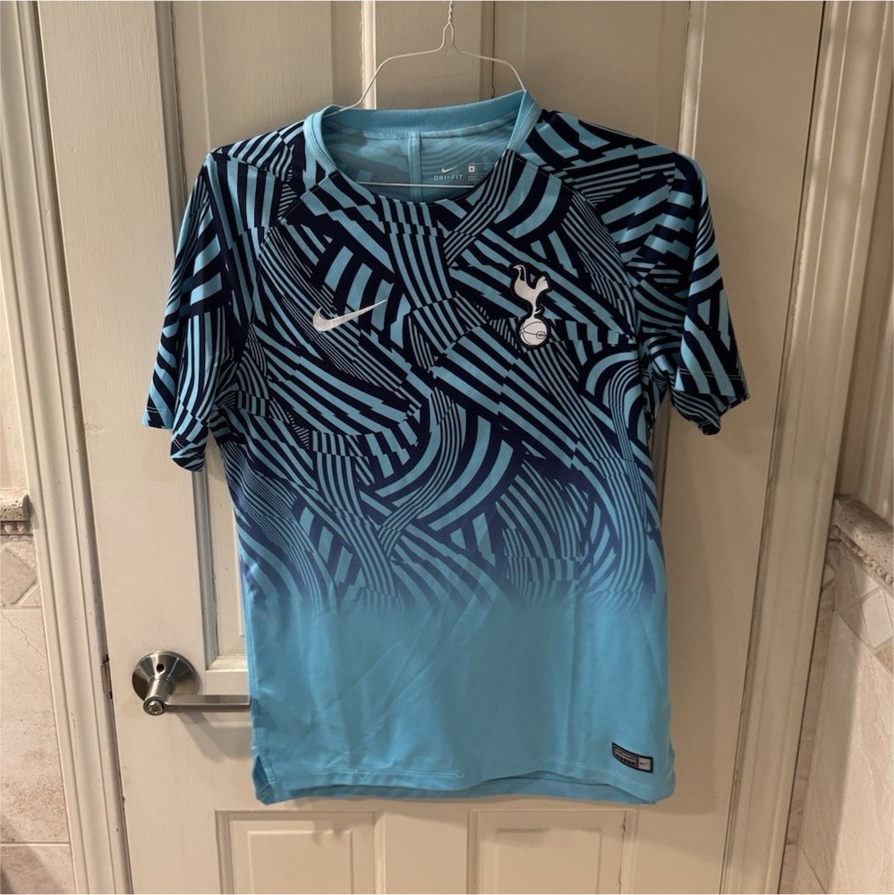 2018-19 Tottenham Hotspur Nike Training Shirt Polarized Blue Medium