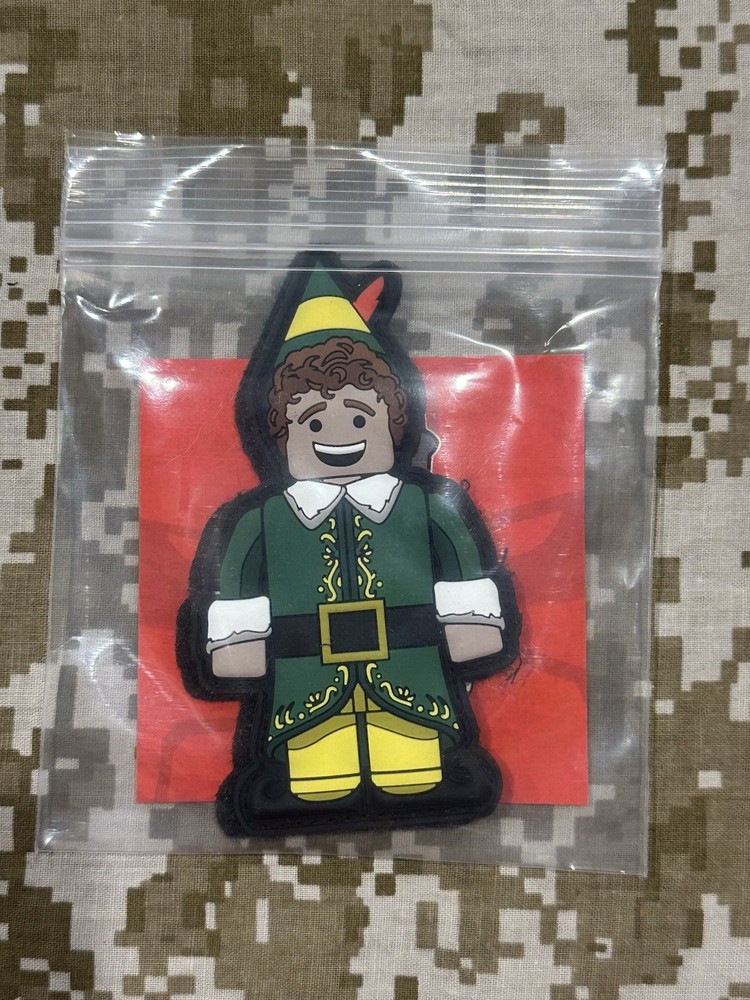 Grumpy Pencil, Buddy The Elf PVC Patch